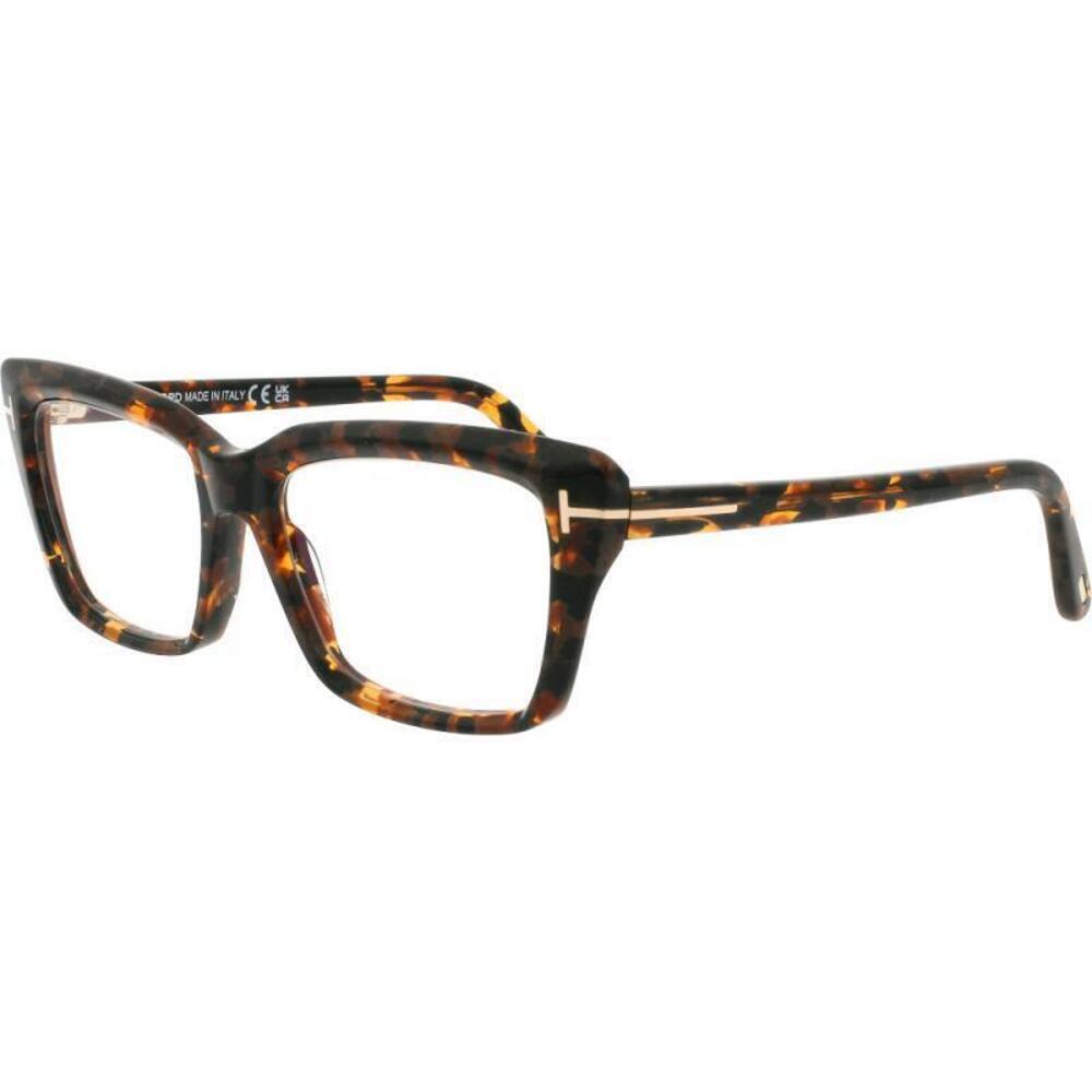 NWT Tom Ford FT5894-B Dark Havana Square 56mm Eyeglasses